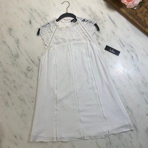 Lulu's Hey DolI Ivory Lace Shift Dress NWT